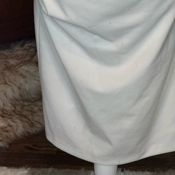 Betsy & Adam White Drape Back Dress - Picture 5 of 10